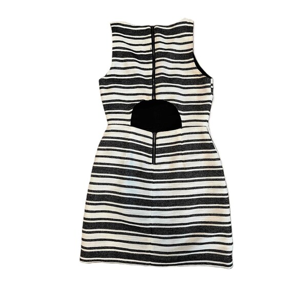 Banana Republic Mini Striped Open Back Side Zip Dress 0P - Picture 2 of 5